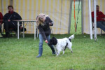Merit en Silke samen bij de kind hondshow.